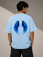 BLUE WINGS - Unisex Terry Oversized Tee