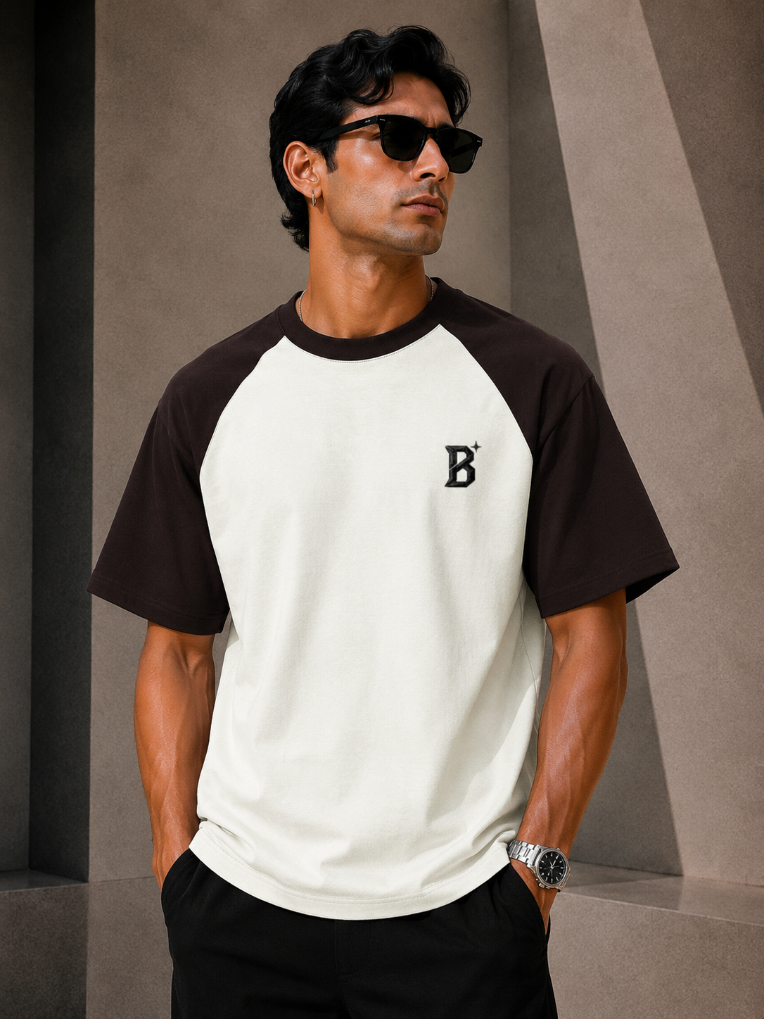 The Minimalistic Unisex Embroidered Oversized Raglan