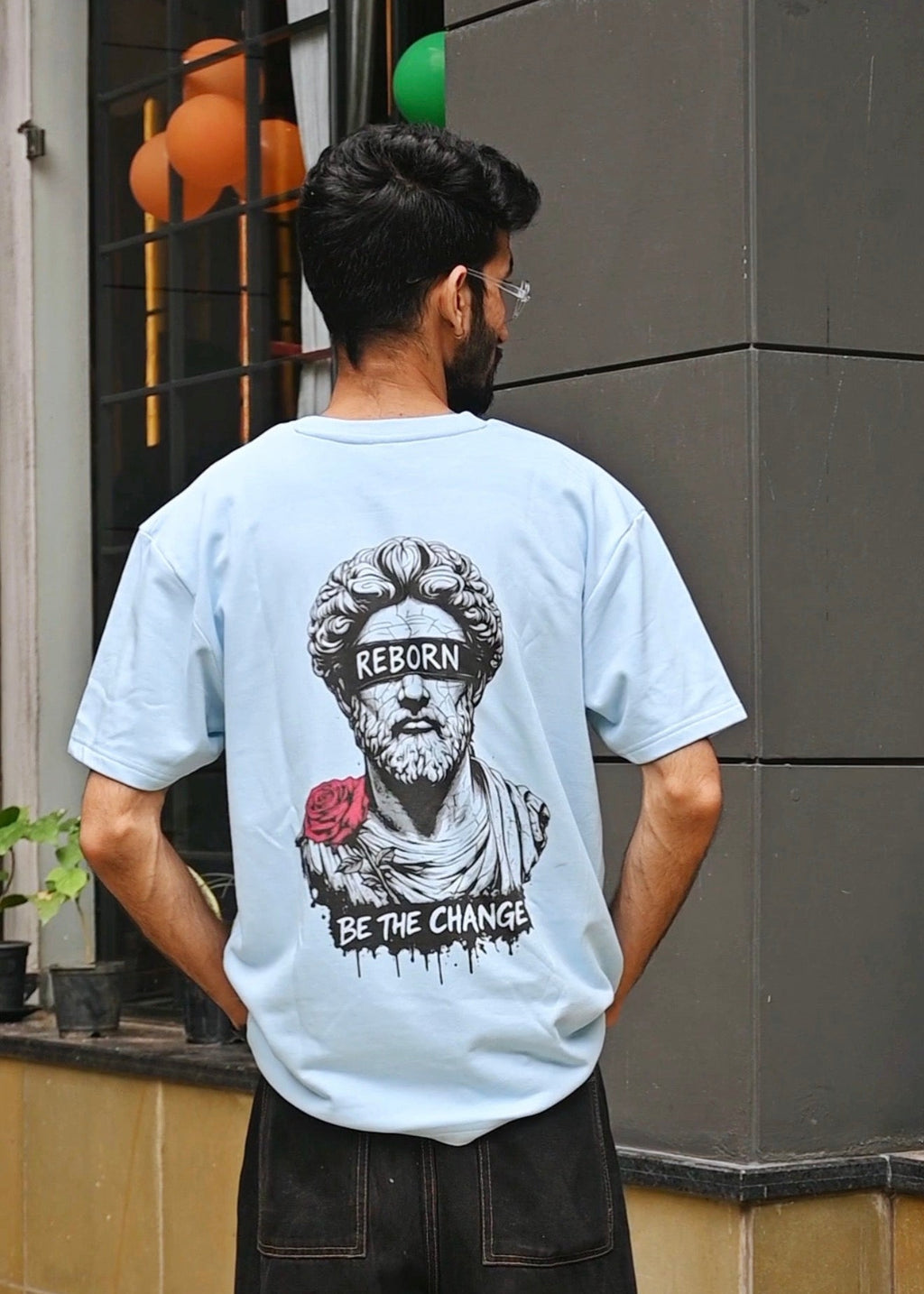 BE THE CHANGE - Unisex Terry Oversized Tee