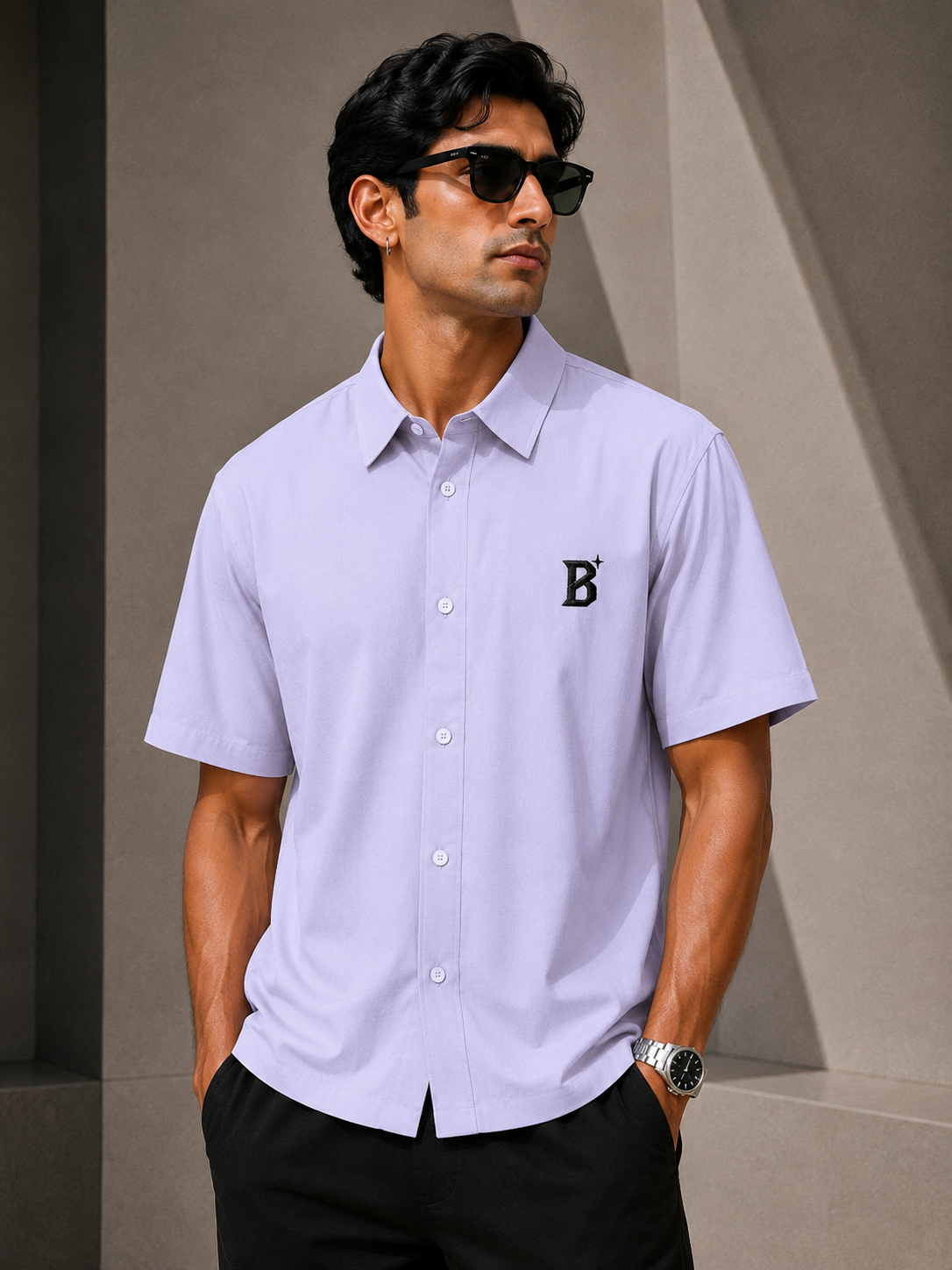 The Minimalistic Embroidered Overshirt