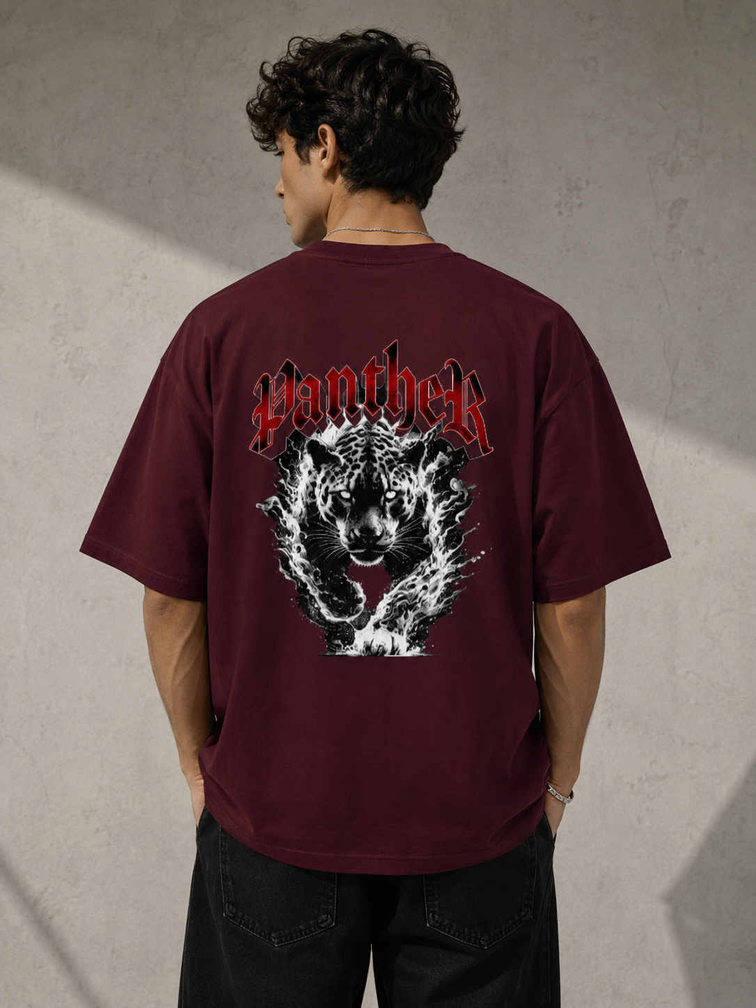 PANTHER - Unisex Terry Oversized Tee