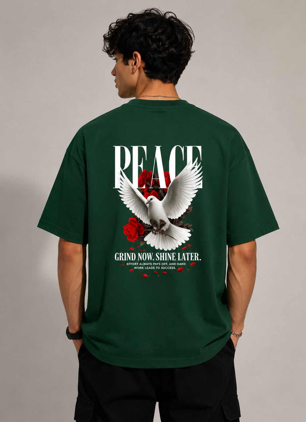 PEACE - Unisex Terry Oversized Tee