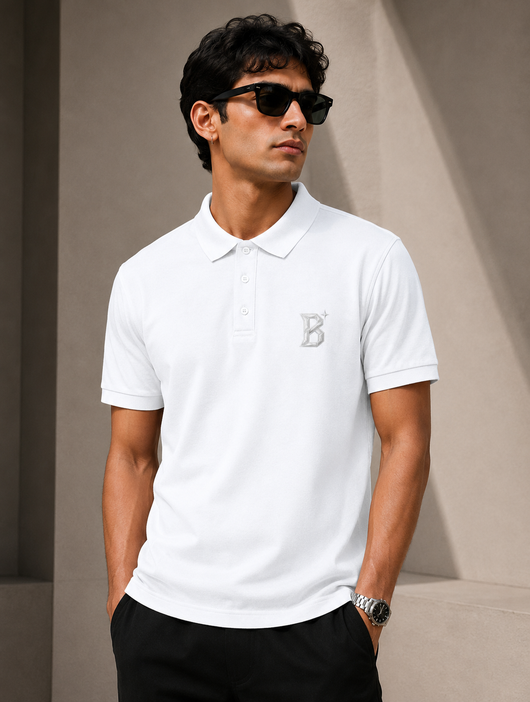 The Minimalistic Airtex Polo - White Edition