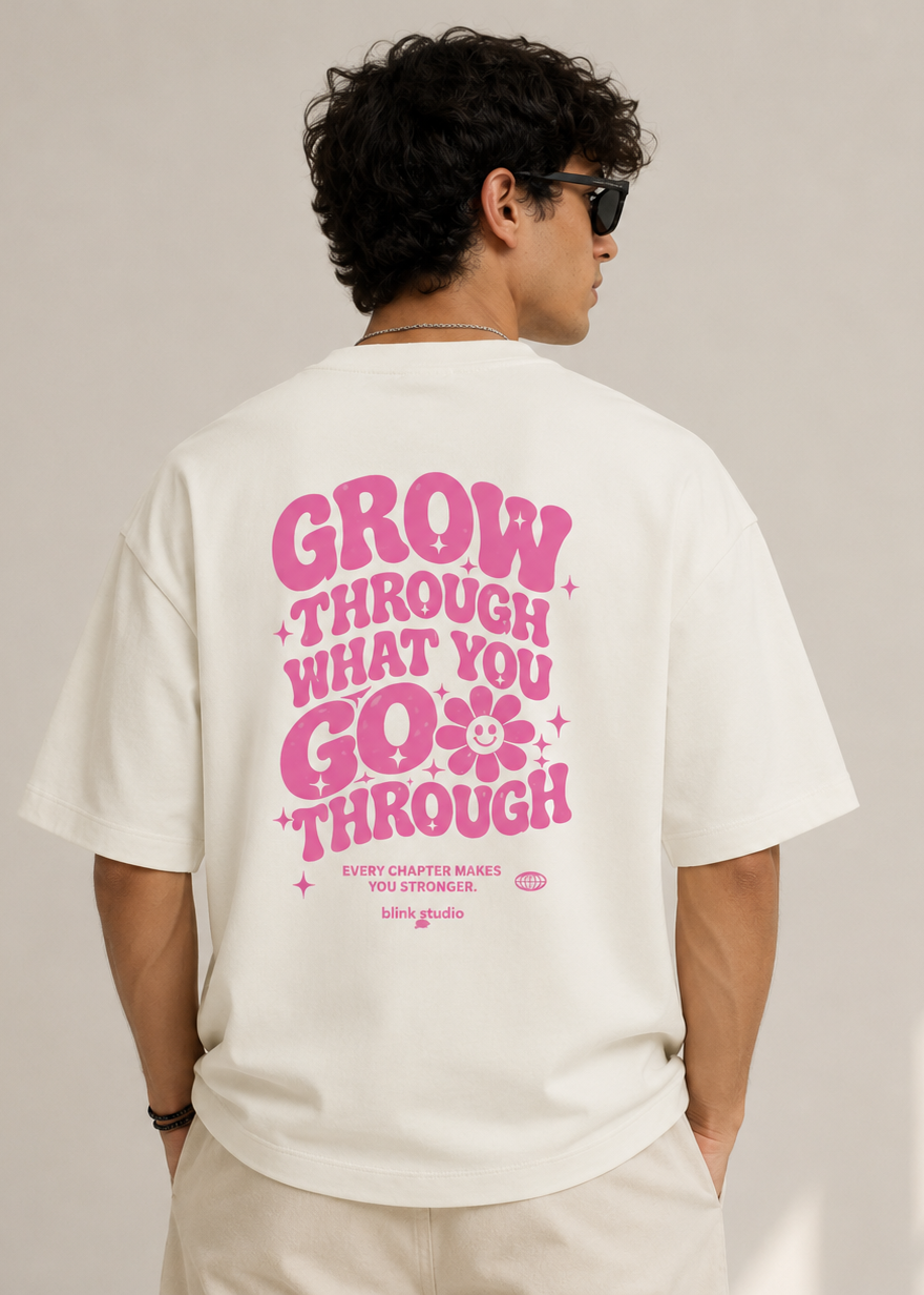 GROW THROUGH - Unisex Terry Oversized Tee